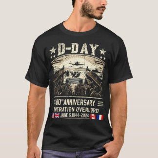 T-shirt Citation du jour J Dwight D. Eisenhower Le jour J