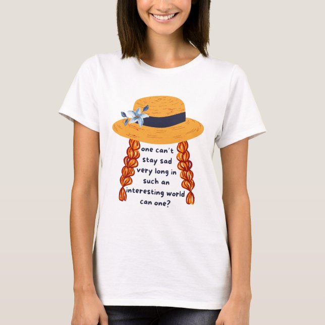 T-shirt Citation du livre Anne Of Green Gables Shirley (Devant)