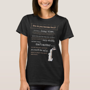 T-shirt Citation du livre Velveteen Rabbit 1922 Devenir un