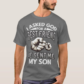 T-shirt Citation du meilleur ami père et fils