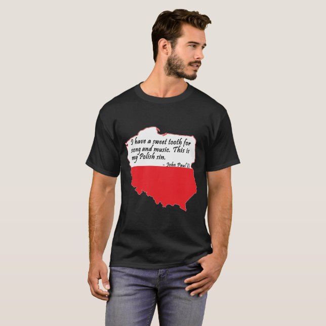 T-shirt Citation du pape Jean-Paul II (Devant entier)