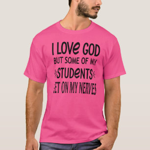 T-shirt Citation du professeur Christian Religion Class Pr