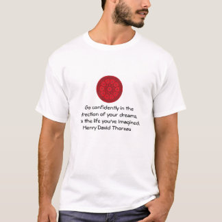T-shirt Citation du rêve motivationnel Henry David Thoreau