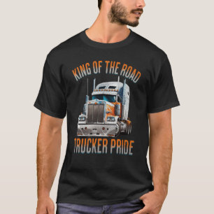 T-shirt Citation du Roi du camionneur de la route