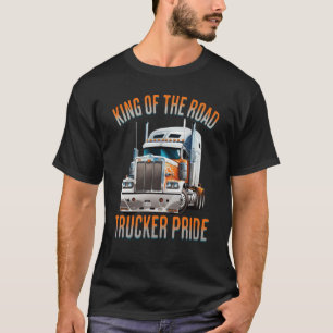 T-shirt Citation du Roi du camionneur de la route
