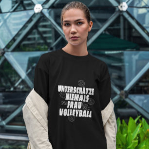 T-shirt Citation d'une femme de volleyball
