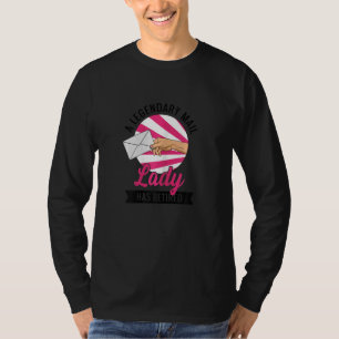 T-shirt Citation D'Une Femme Transporteur De Courrier Pour