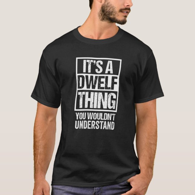 T-shirt Citation Dwelf Breeder C'est un chat Dwelf Thing (Devant)