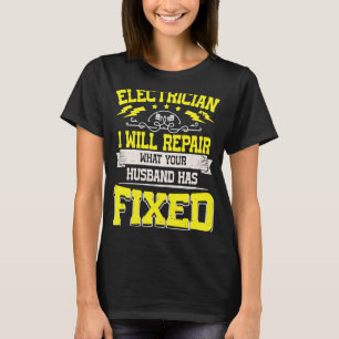 T-shirt Citation Électricien Nous Vous Mettons Toujours Su