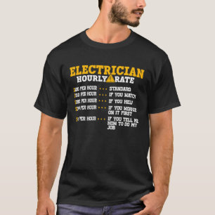 T-shirt Citation Électricien Nous Vous Mettons Toujours Su