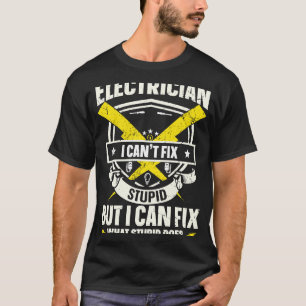 T-shirt Citation Électricien Nous Vous Mettons Toujours Su