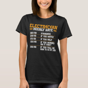 T-shirt Citation Électricien Nous Vous Mettons Toujours Su