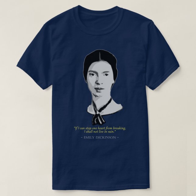 T-shirt Citation Emily Dickinson (Design devant)