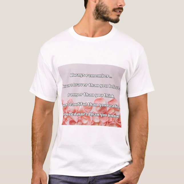 T-shirt Citation Empath Bravery Positive Encouragement (Devant)