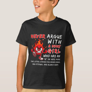 T-shirt Citation En Colère Humour Mignonne Ne Jamais Argue