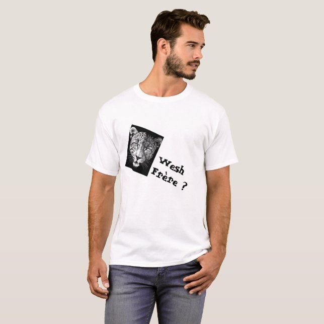 T-shirt Citation en français blanc (Devant entier)