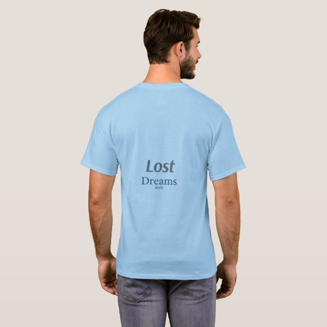 T-Shirt Citation Esthétique Rêves Perdus (Dos entier)