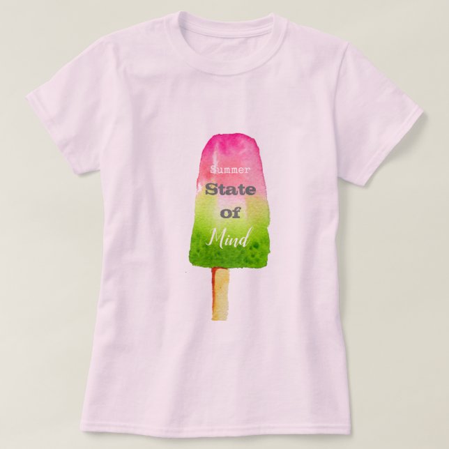 T-shirt Citation été popsicle baie sorbet nourriture migno (Design devant)
