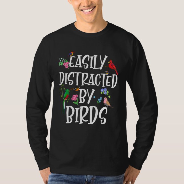 T-shirt Citation Facilement Distraite Par L'Observation De (Devant)