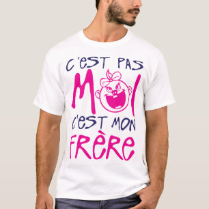 T-shirt citation famille frere moi pas humour bebe enfant