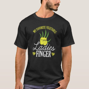 T-shirt Citation Feminist Gardener Ladies Finger Strong Wo