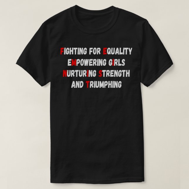 T-shirt Citation Féministe I Rusty Style (Design devant)