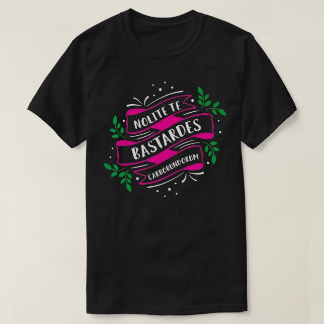 T-shirt Citation féministe Lover du livre Nolite Te Bastar (Design devant)