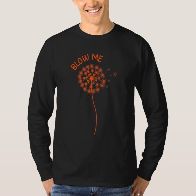 T-shirt Citation Fleur de Pissenlit Souffle Moi (Devant)