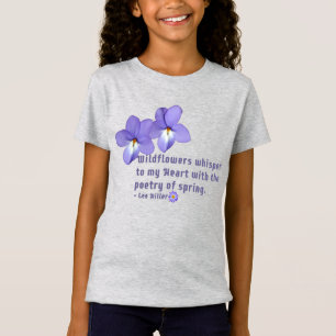 T-Shirt Citation Fleur sauvage de Violences du pied d'oise