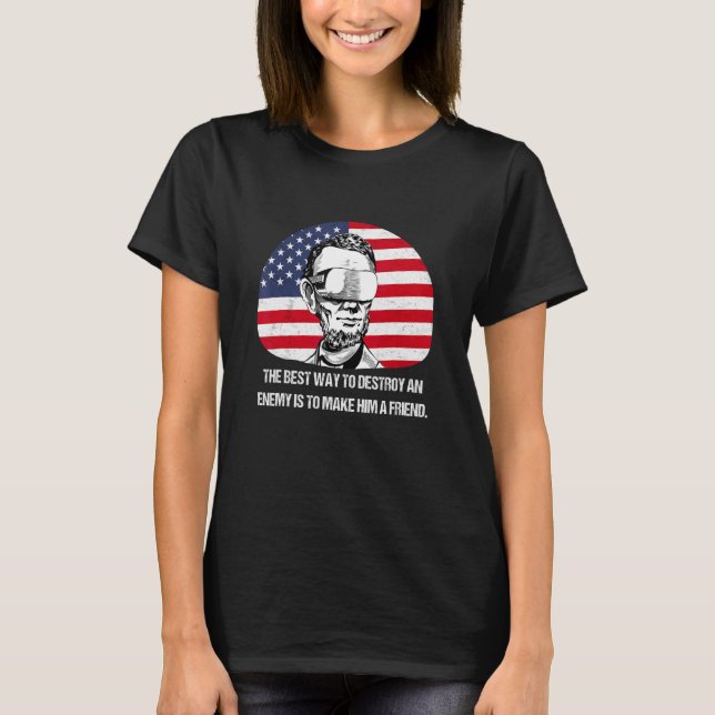 T-shirt Citation Futuriste VR fictive Lincoln (Devant)