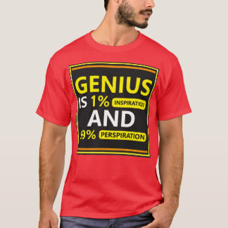 T-shirt Citation géniale et inspirante disponible