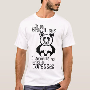 T-shirt citation grossit pas augmente surface caresses pan