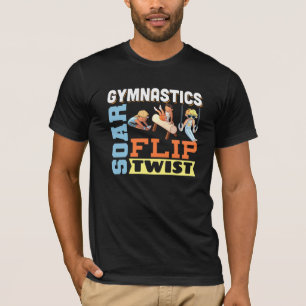 T-shirt Citation Gymnastique Garçons - Tourner Tourner