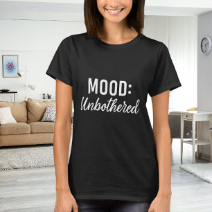 T-shirt Citation humeur imperturbable noir blanc