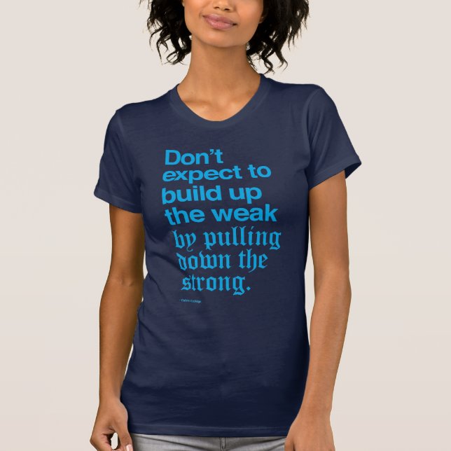 T-shirt Citation I de Calvin Coolidge (Devant)