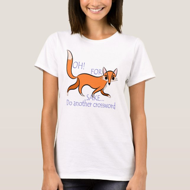 T-shirt Citation impertinente lumineuse de renard pour des (Devant)
