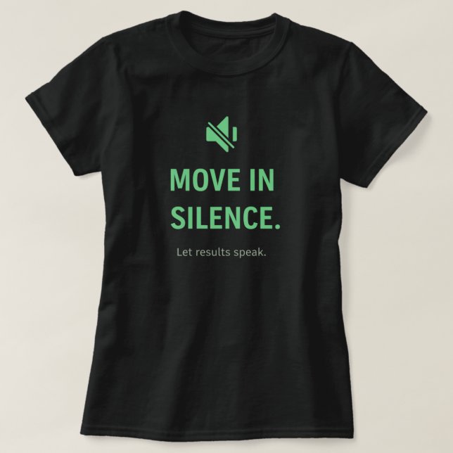 T-shirt Citation Inspirante de Concentration Premium Move  (Design devant)
