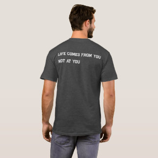 T-Shirt Citation Inspirante Impression Dos Minimal