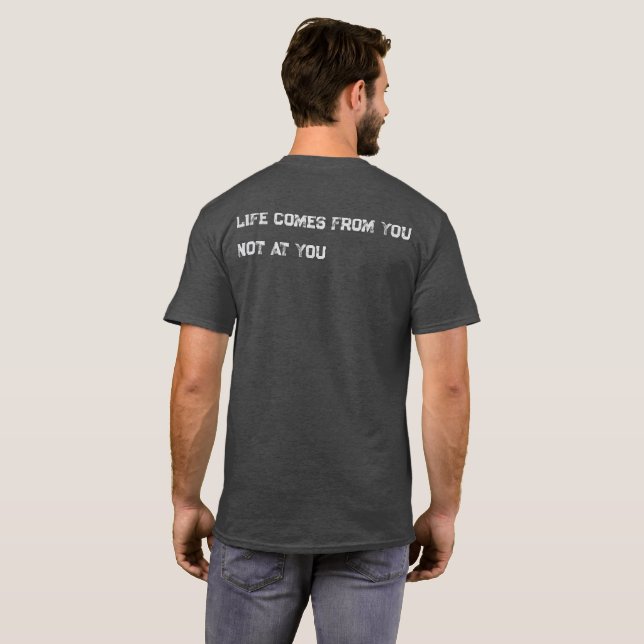 T-Shirt Citation Inspirante Impression Dos Minimal (Dos entier)