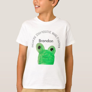 T-shirt Citation inspirante personnalisée Cute frog