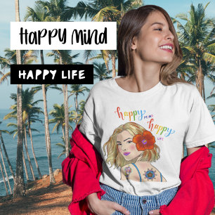 T-shirt Citation Inspiration Portrait femme