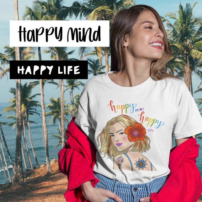 T-shirt Citation Inspiration Portrait femme (Créateur téléchargé)