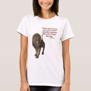 T-shirt Citation Inspirationnelle Lion Confucius