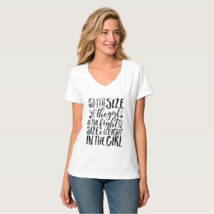 T-shirt Citation Inspirationnelle pour un puissant brave F