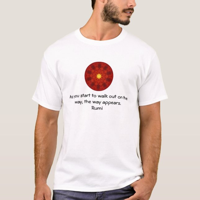 T-shirt Citation inspirée de Rumi Parler de foi (Devant)