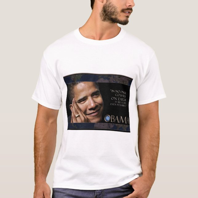 T-shirt Citation inspirée d'Obama (Devant)