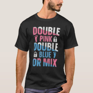 T-shirt Citation jumelle de la révélation de genre pour un