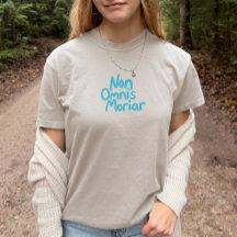 Citation latine antique à poches bleues