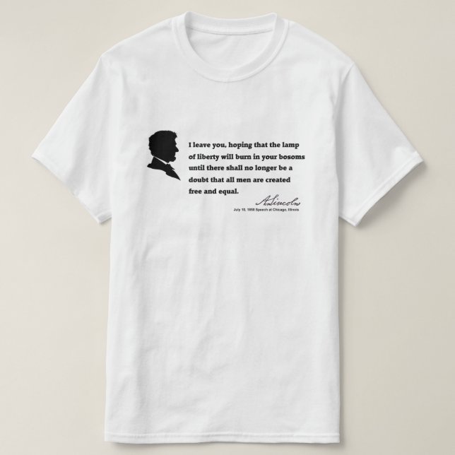 T-shirt Citation Lincoln (02) (Design devant)