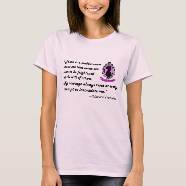 T-Shirt Citation Lizzy Bennet #1 (Devant)
